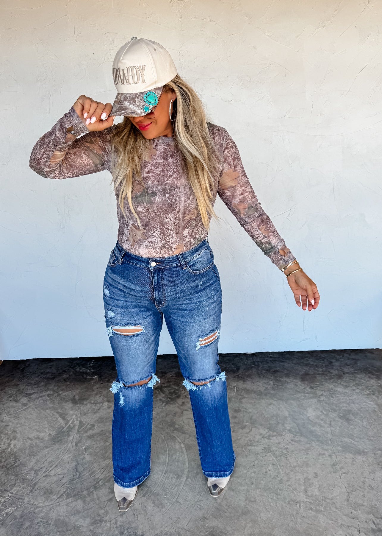 {PRE-ORDER} Camo Mesh Top
