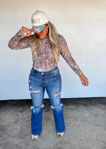 {PRE-ORDER} Camo Mesh Top