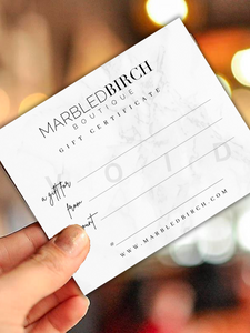 Marbled Birch Gift Certificate