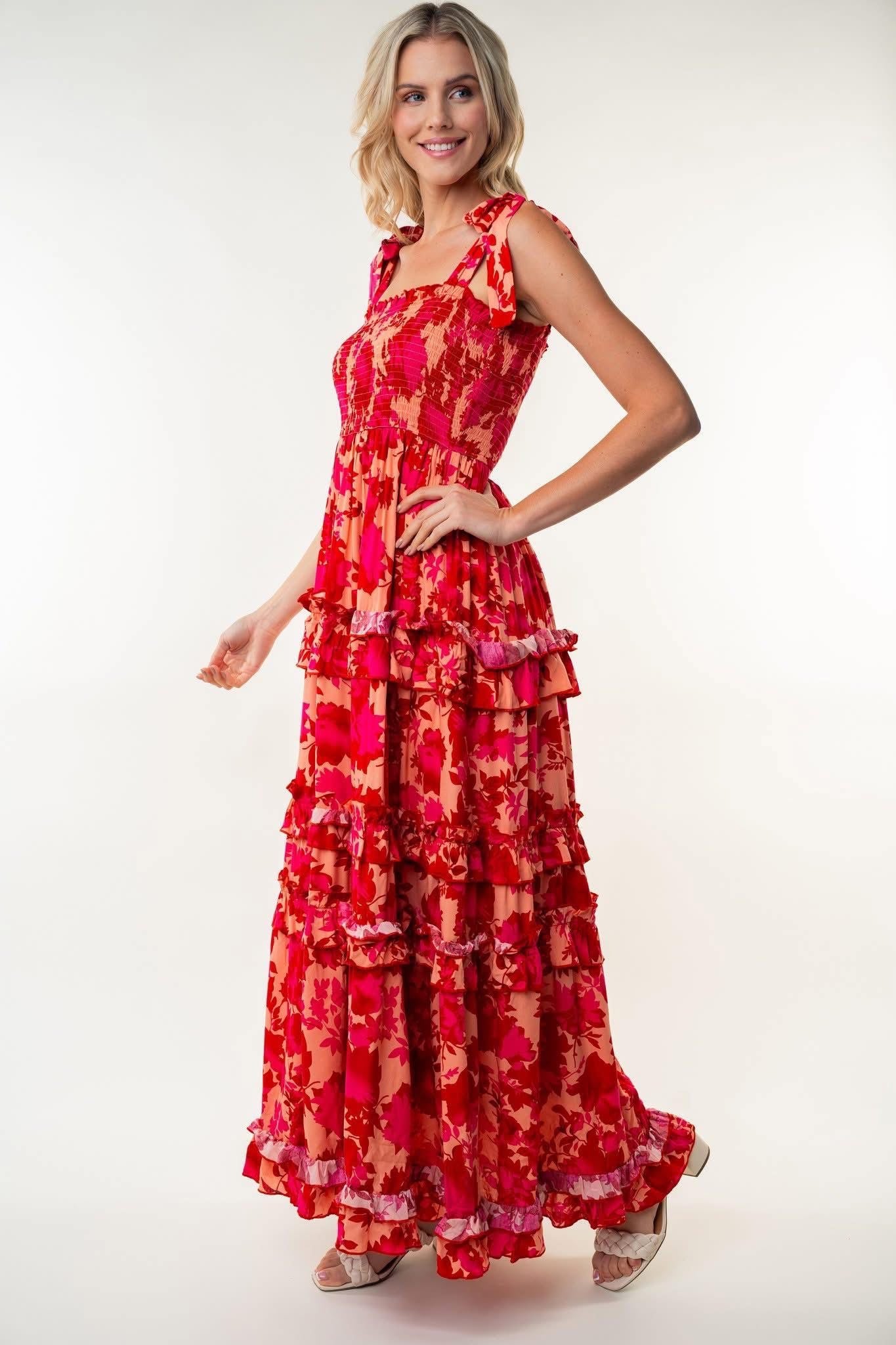 Secret Garden Tiered Maxi Dress