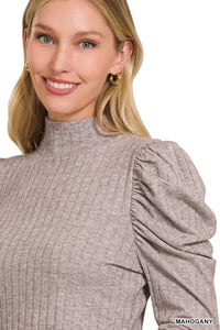 Mahogany Riffle Long Sleeve Top