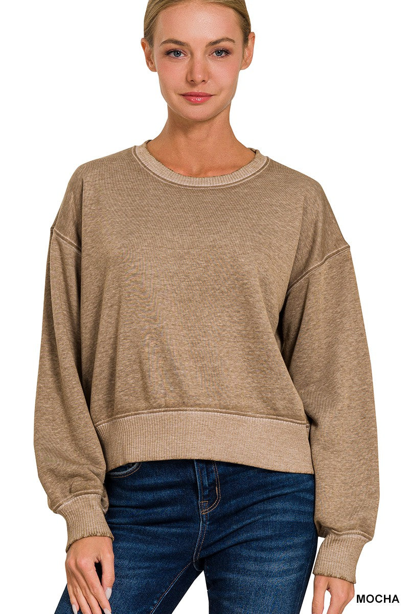 Mocha Latte French Terry Sweater