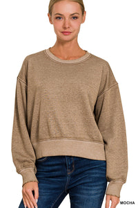 Mocha Latte French Terry Sweater