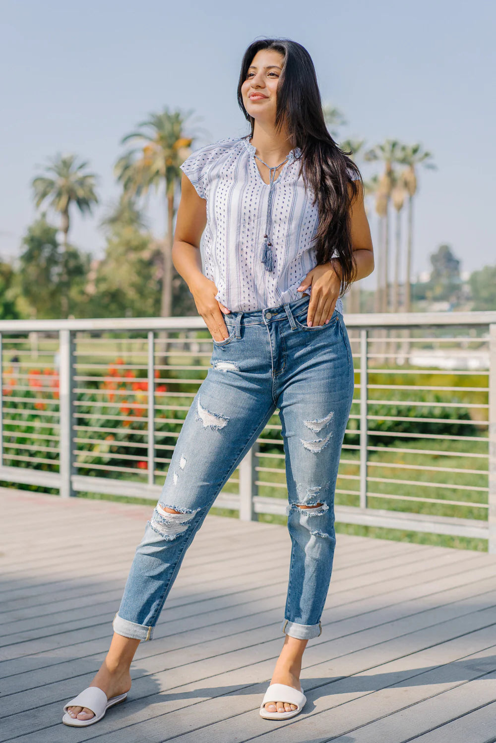 Hayley High Rise Boyfriend Jeans