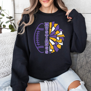 Mustangs Football + Cheer Sweatshirt