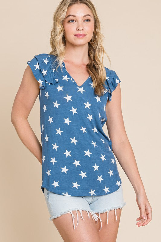 You’re a Star Ruffle Sleeve Top