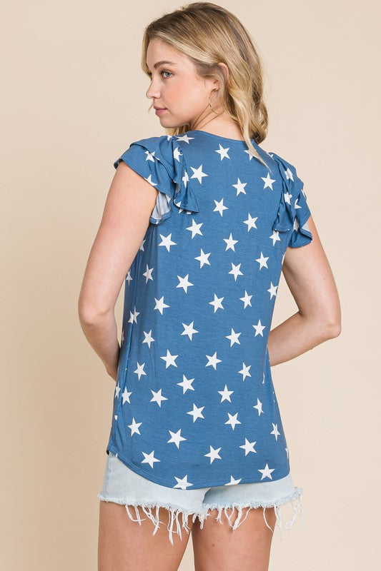 You’re a Star Ruffle Sleeve Top