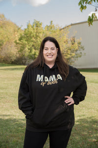 Mama of Both Graphic Hoodie in Black