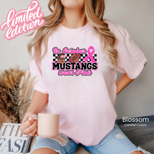 Comfort Colors In October Mustangs Wear PINK Tee