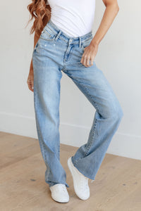 Madison High Rise V Front Straight Leg Judy Blue Jeans