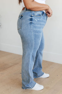 Madison High Rise V Front Straight Leg Judy Blue Jeans