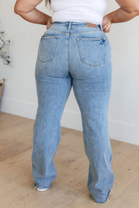 Madison High Rise V Front Straight Leg Judy Blue Jeans