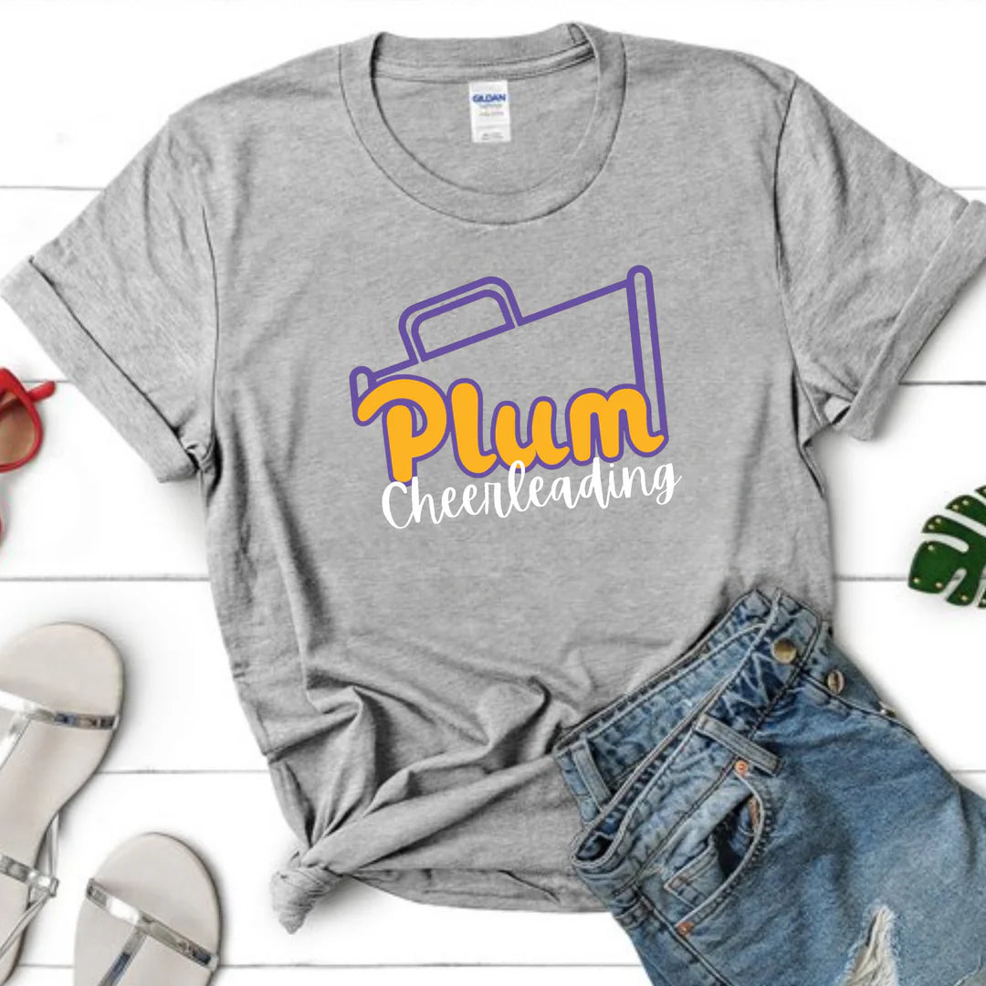 Plum Cheerleading Tee