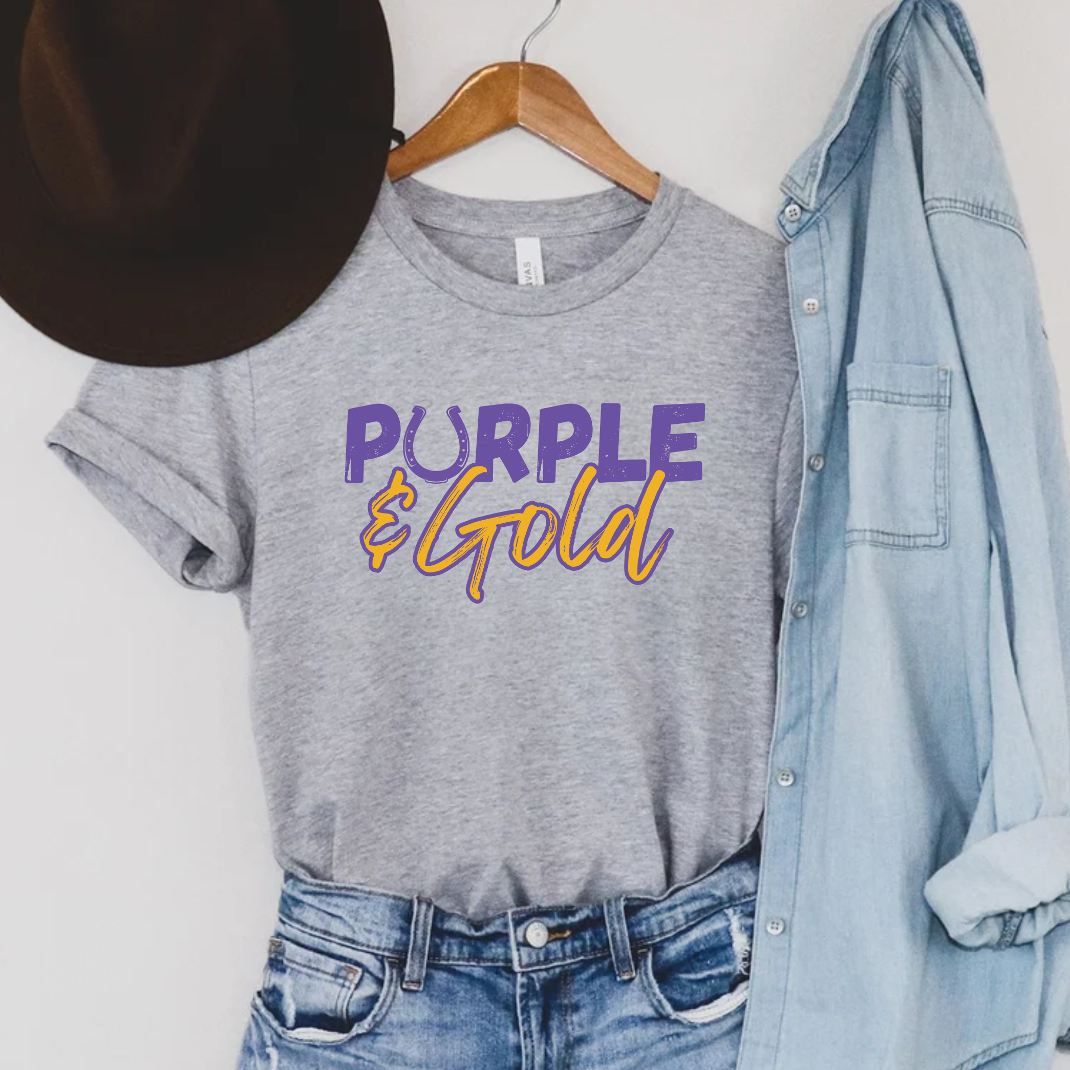 Purple & Gold Tee