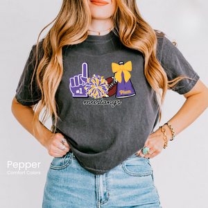 Comfort Colors Boxy Crop Cheer Icons Tee