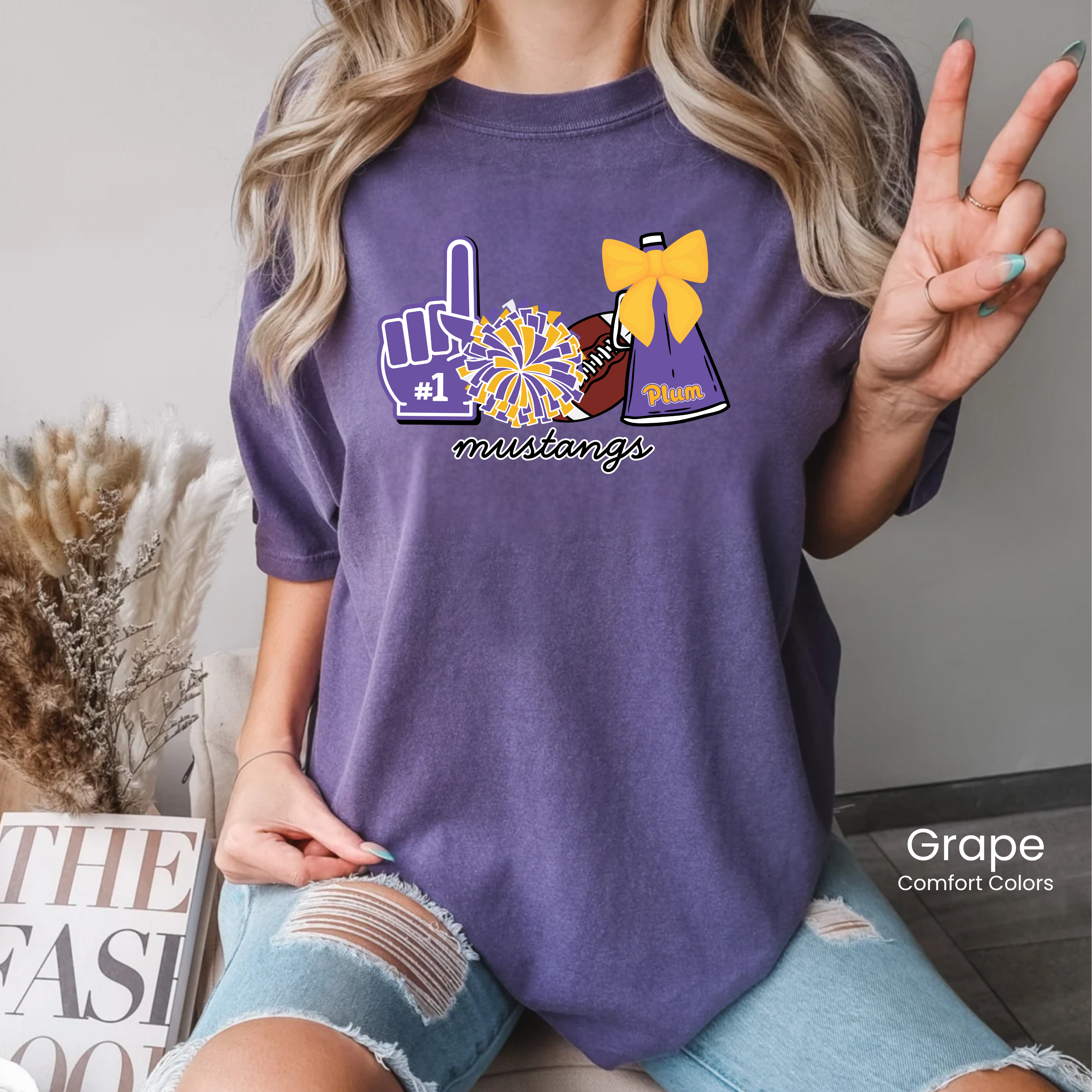 Comfort Colors Cheer Icons Tee
