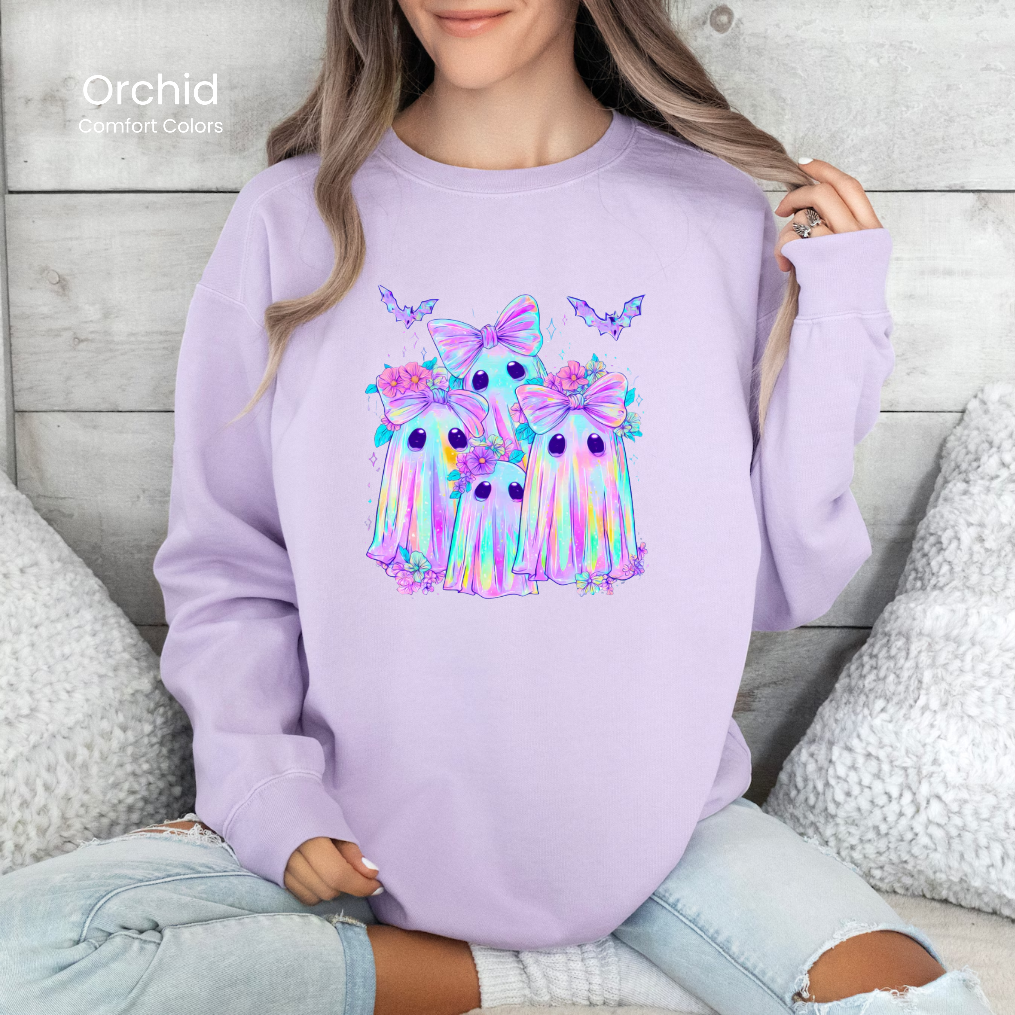 Iridescent Ghost Besties Sweatshirt