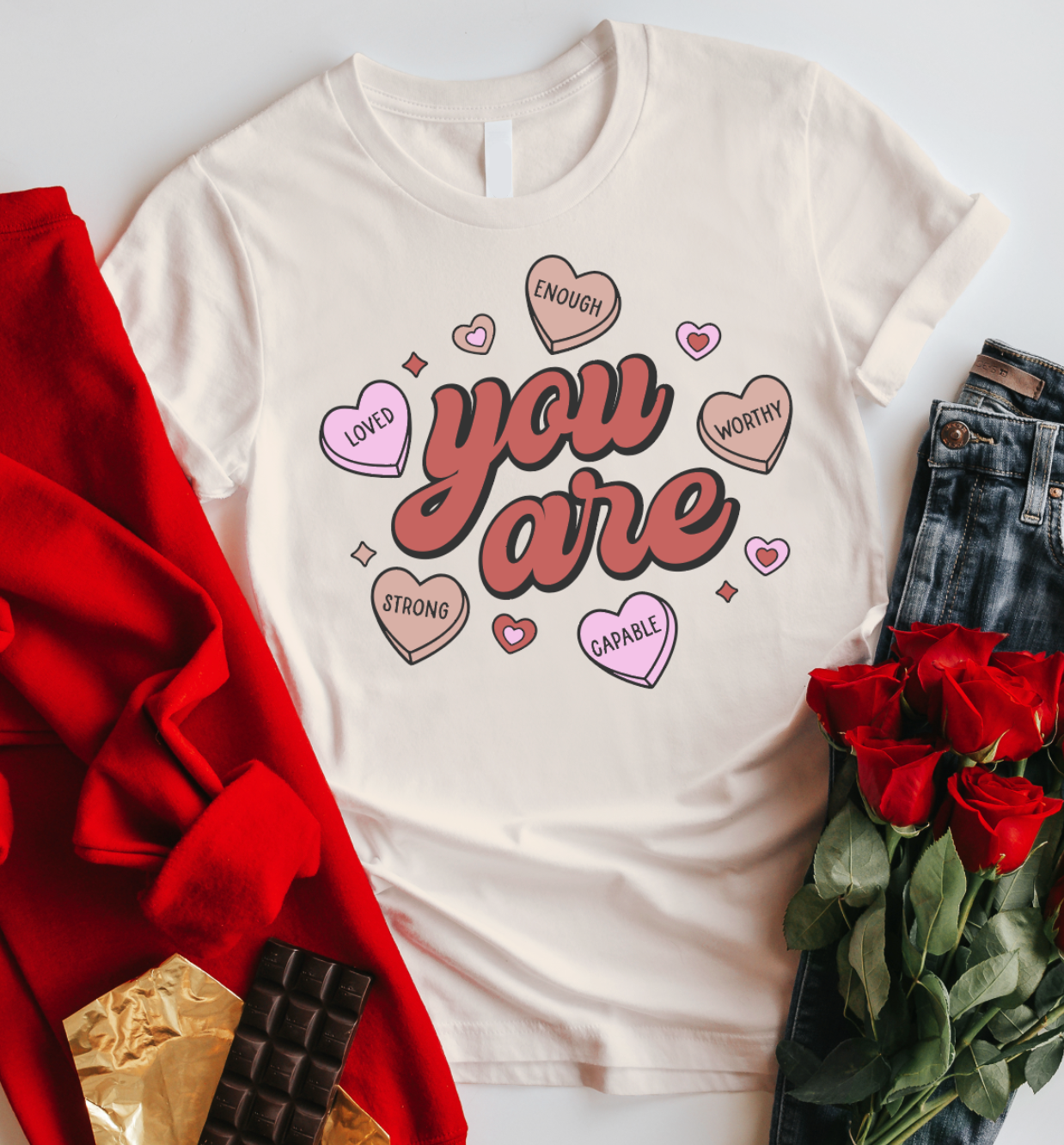 You Are Enough Valentine's Tee