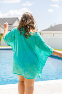 Warm Days, Cool Nights Cover Up in Kelly Green