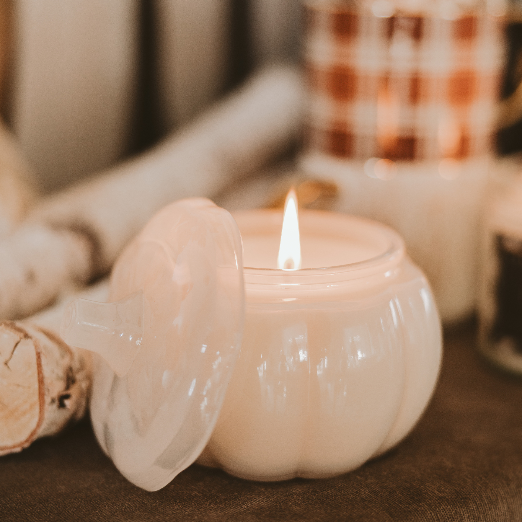 Warm and Cozy Soy Candle - 20oz Pumpkin Jar