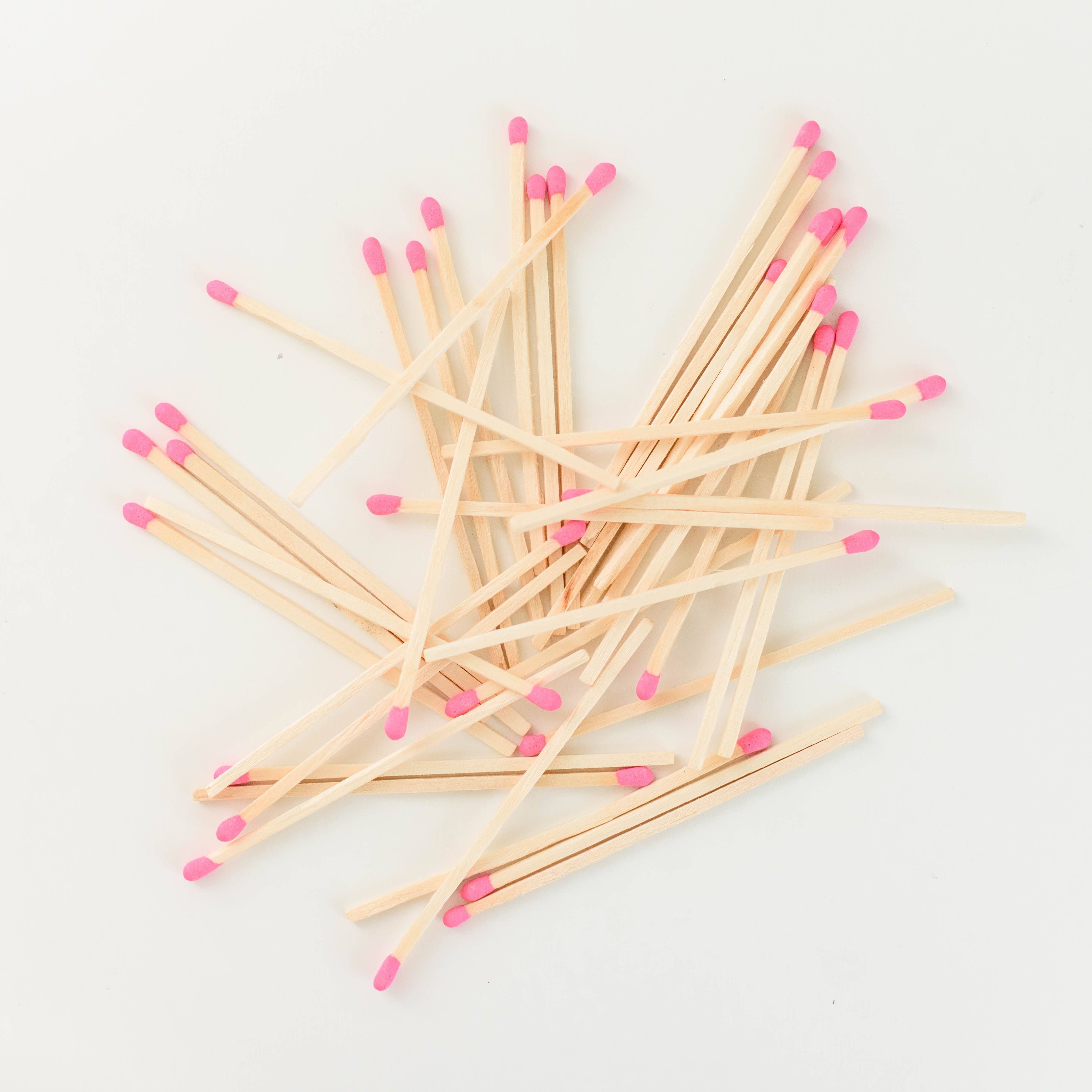 Pink Safety Matches with Strike Pad
