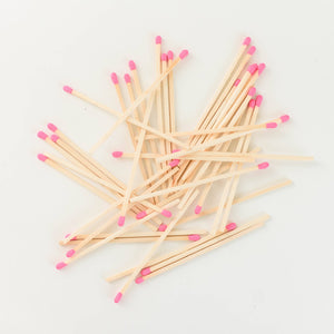 Pink Safety Matches with Strike Pad