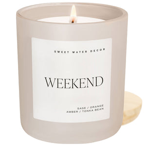 Weekend 15 oz Soy Candle, Matte Jar