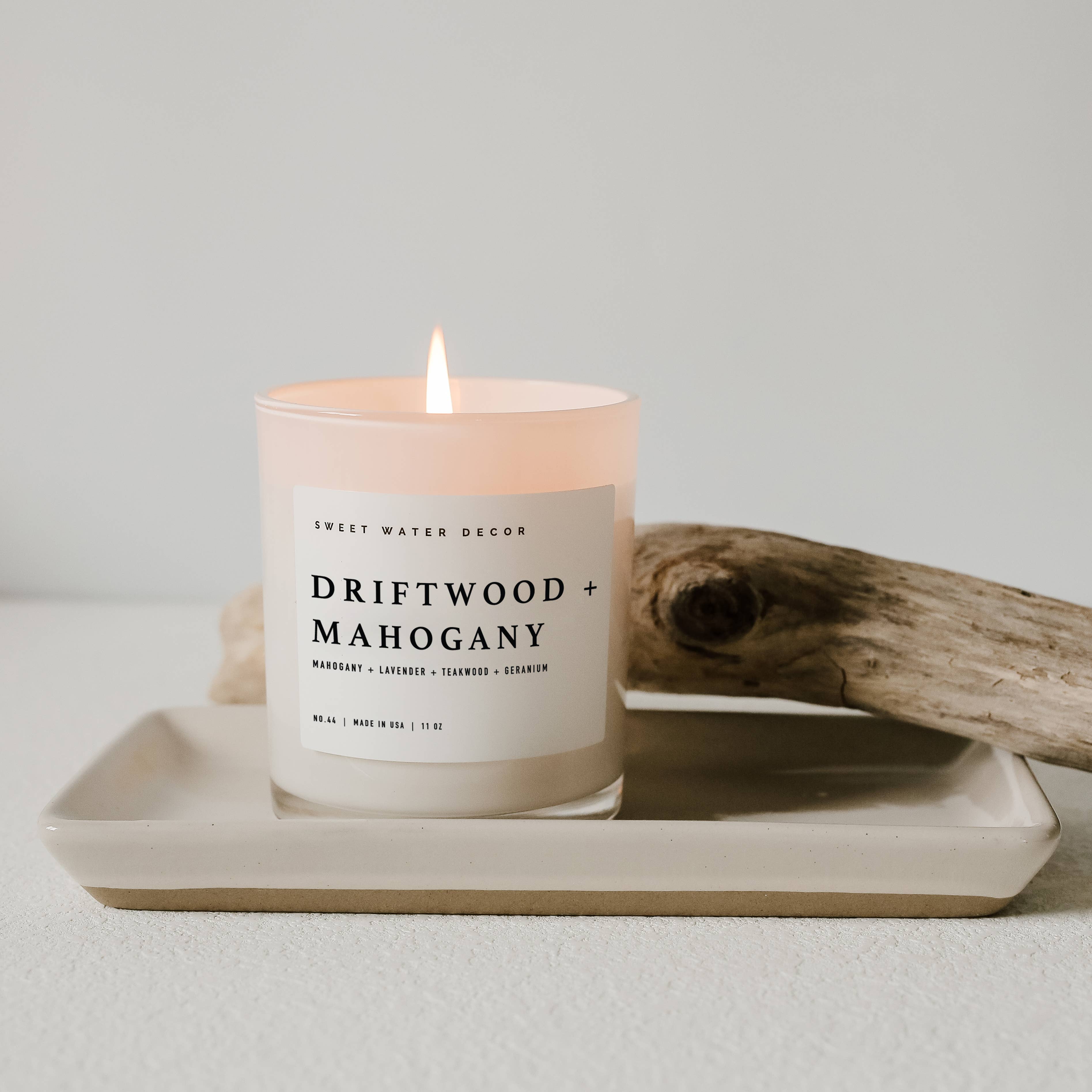 Driftwood + Mahogany 11 oz Soy Candle
