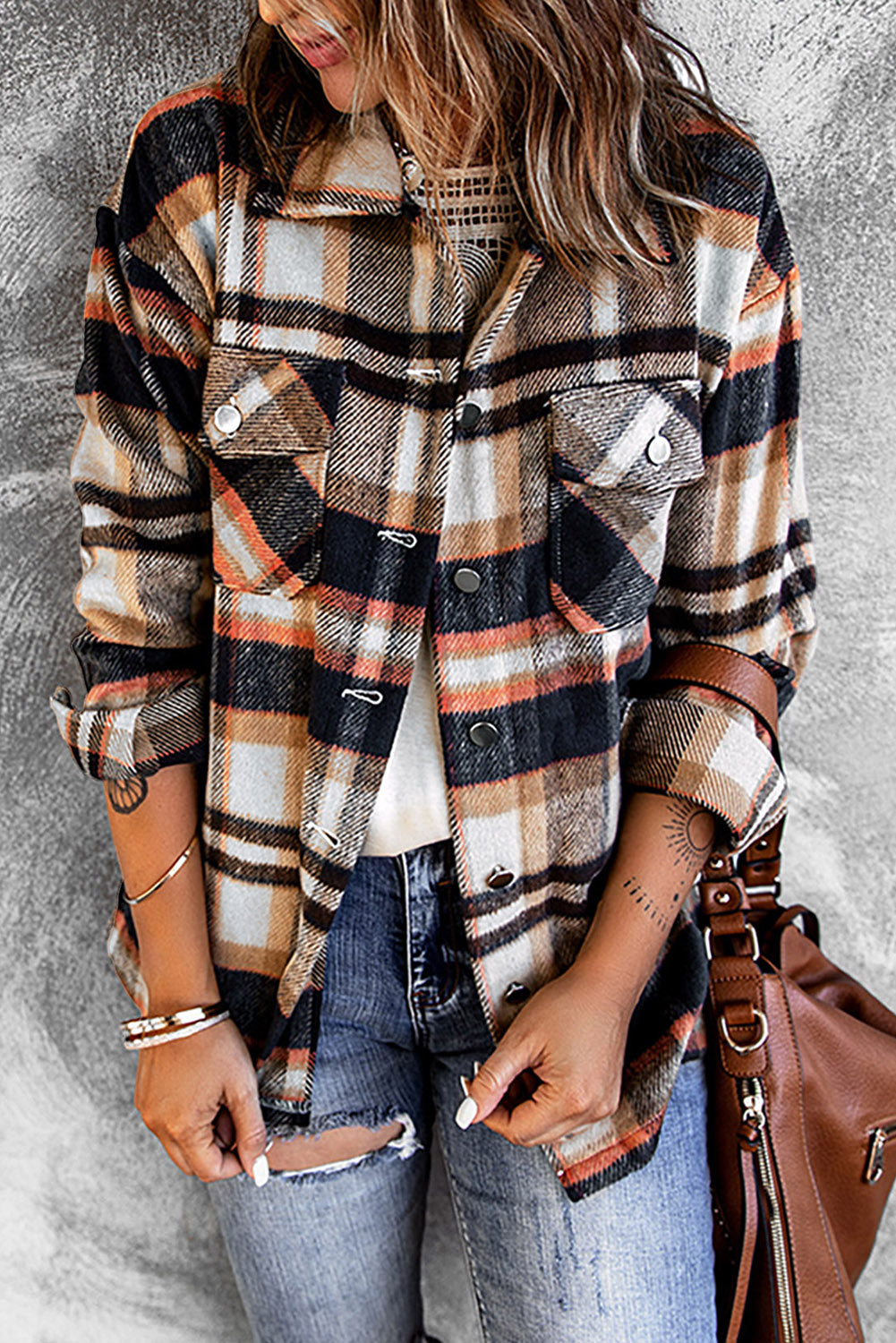 Double Trouble Plaid Shacket
