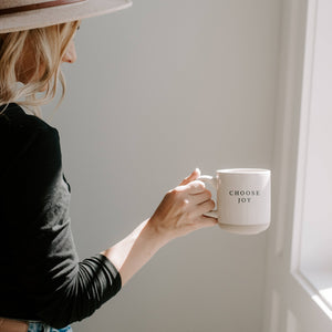 Choose Joy Stoneware Coffee Mug