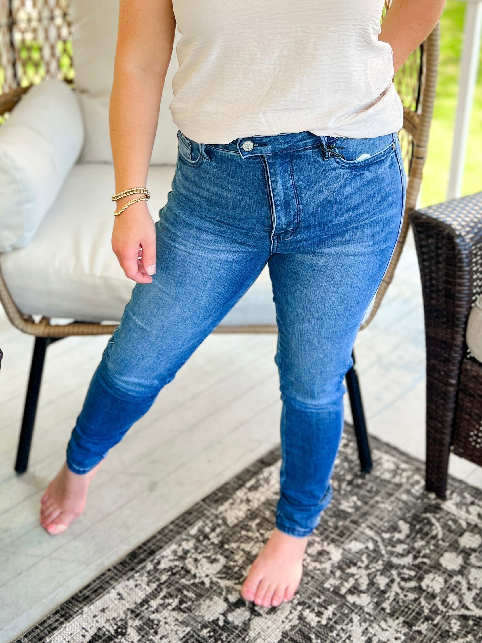 Cool as a Cucumber Tummy Control Judy Blue Jeans