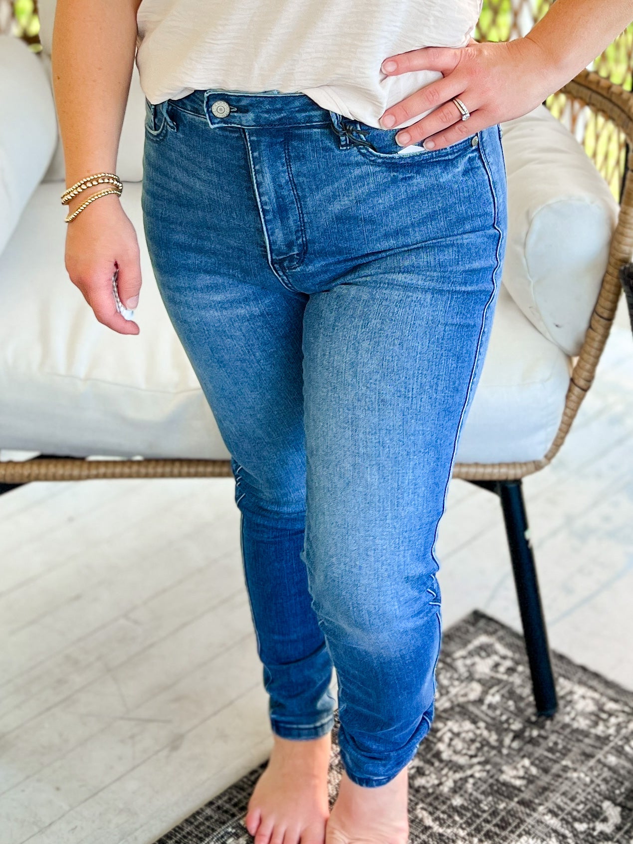 Cool as a Cucumber Tummy Control Judy Blue Jeans
