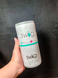 Swig Life™ Marble Skinny Can Cooler (12oz)