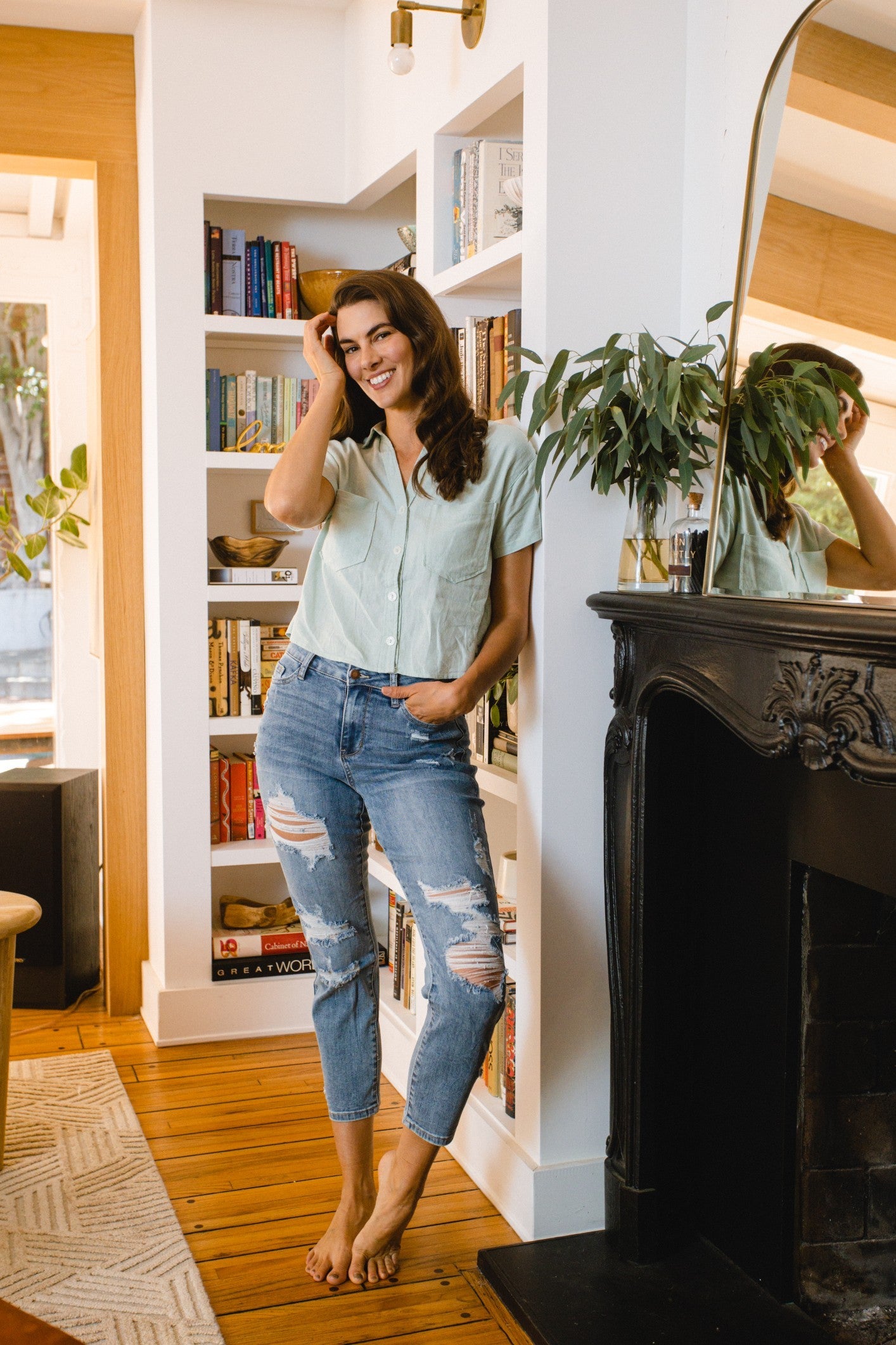 Bailey Boyfriend High Waist Judy Blue Jeans
