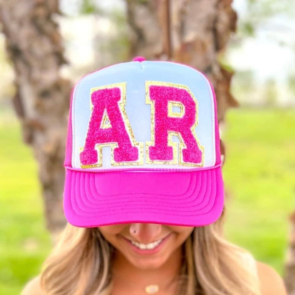 State Chenille Patch Trucker Hat