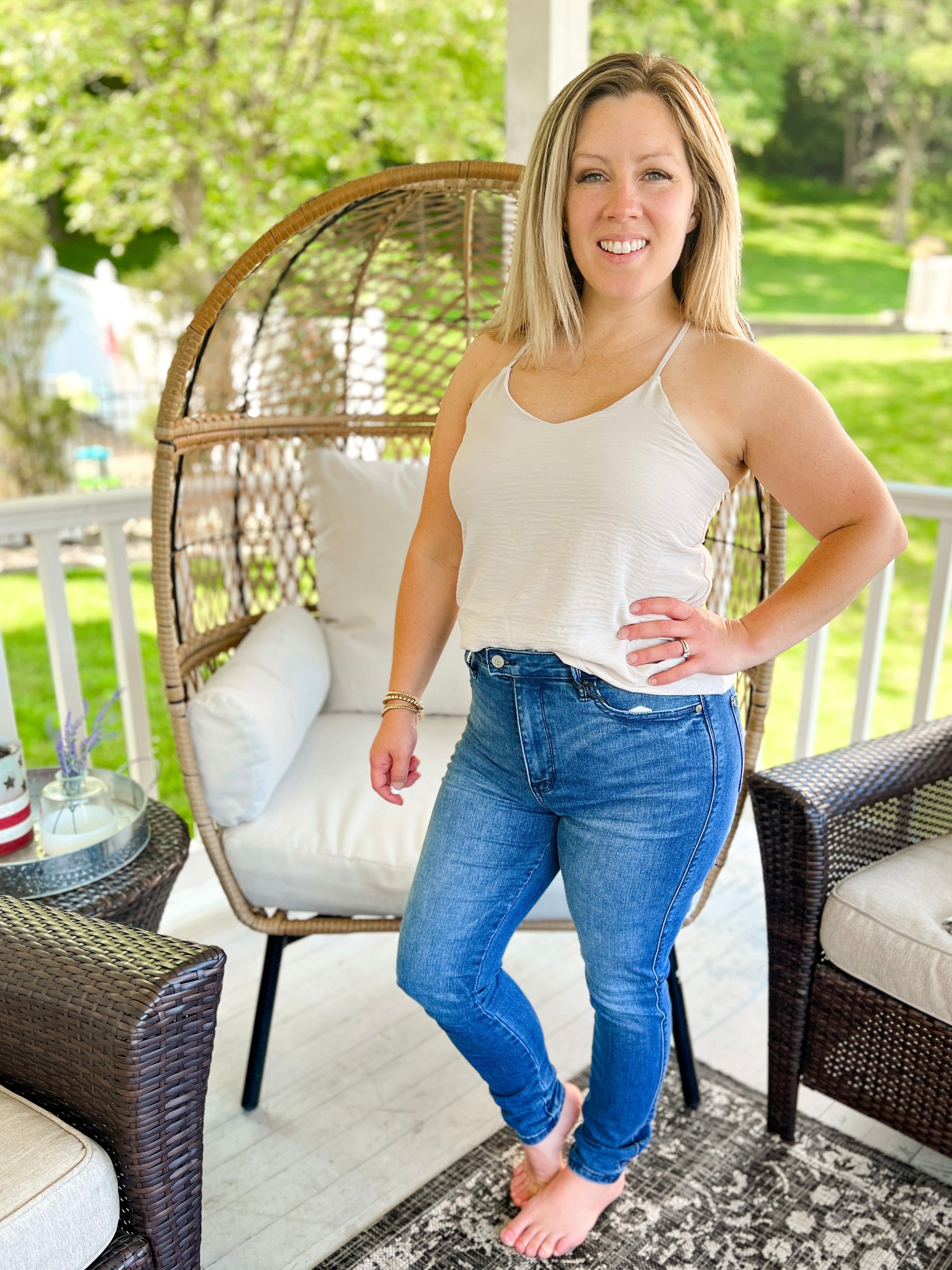 Cool as a Cucumber Tummy Control Judy Blue Jeans