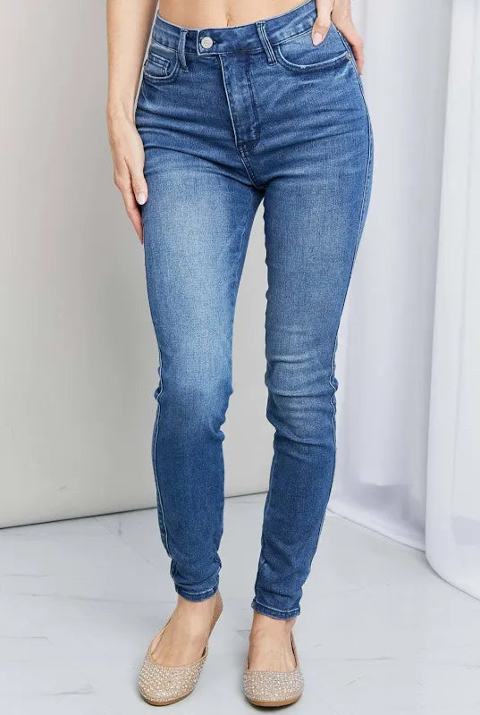 Cool as a Cucumber Tummy Control Judy Blue Jeans
