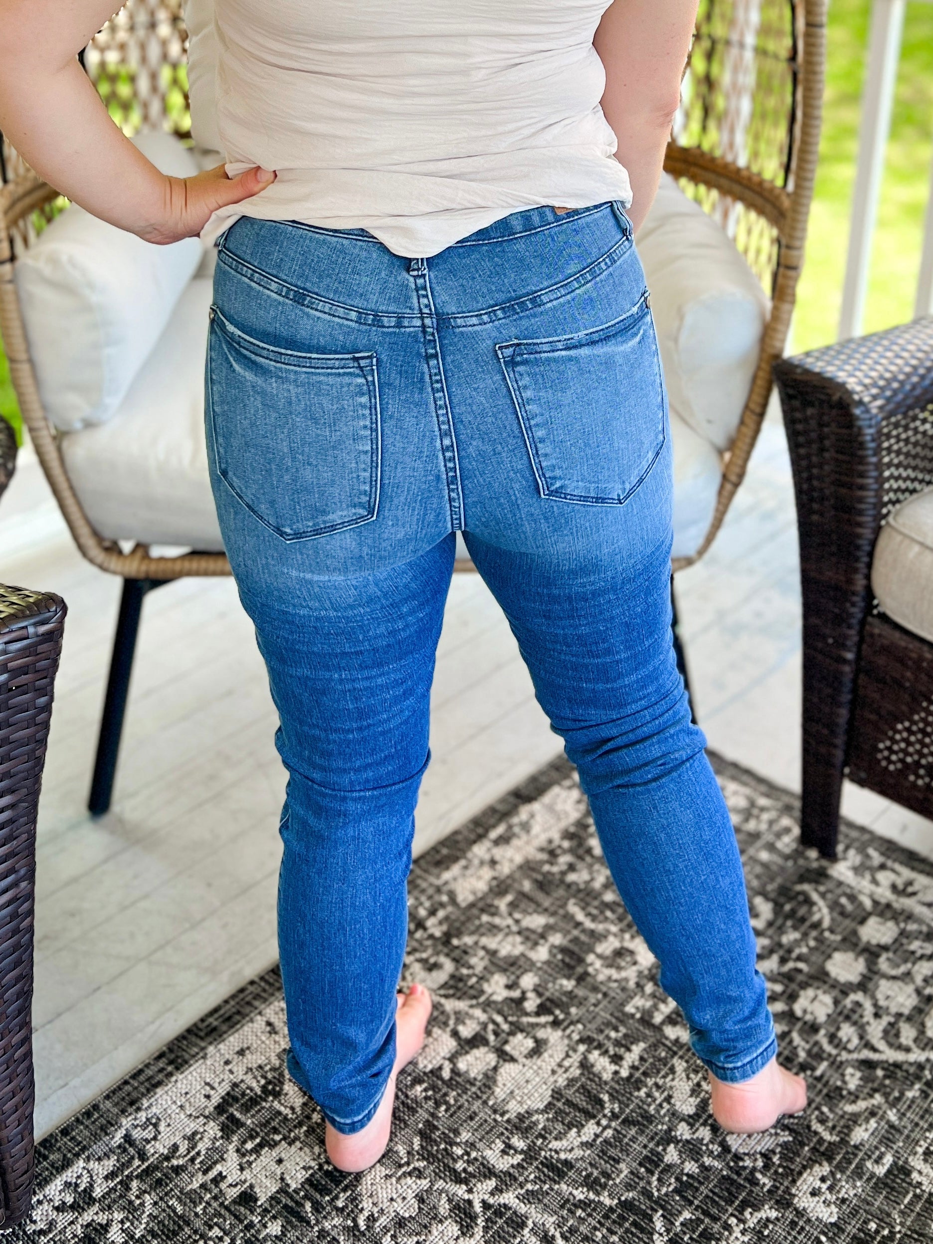 Cool as a Cucumber Tummy Control Judy Blue Jeans