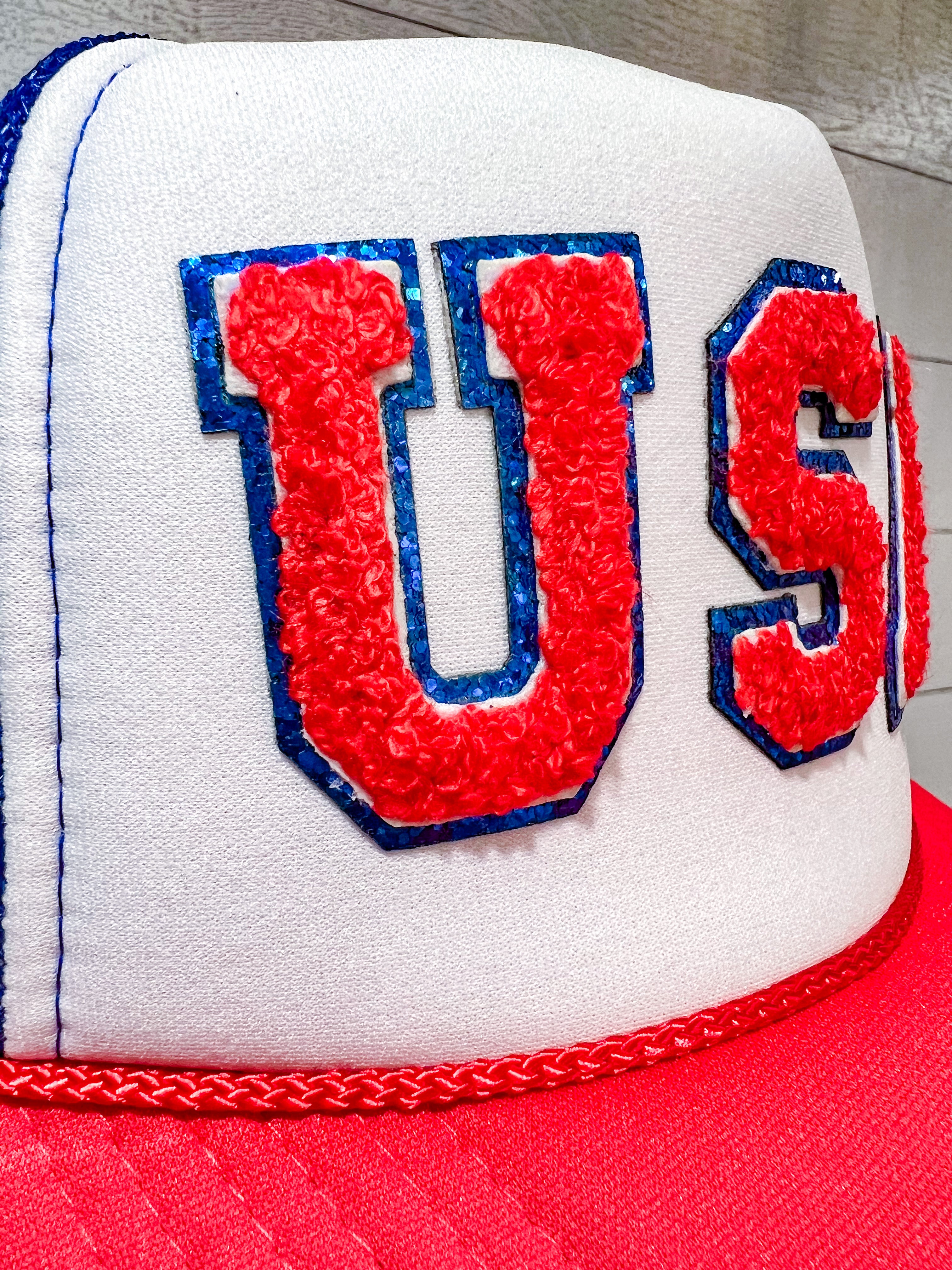 USA Chenille Patch Trucker Hat