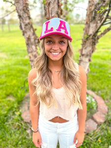 State Chenille Patch Trucker Hat