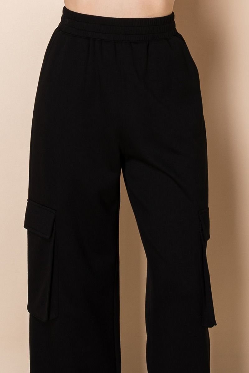 Comfy Cargo Day & Night Pants in Black