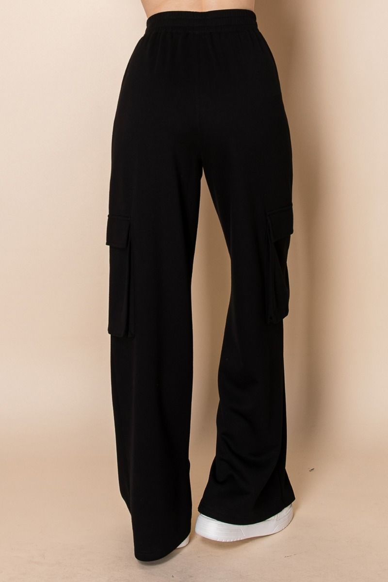 Comfy Cargo Day & Night Pants in Black