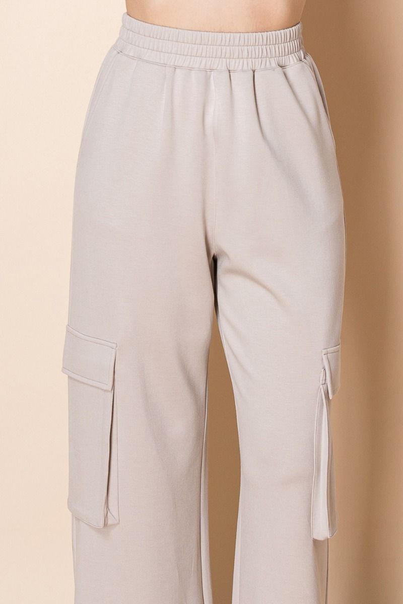 Comfy Cargo Day & Night Pants in Stone