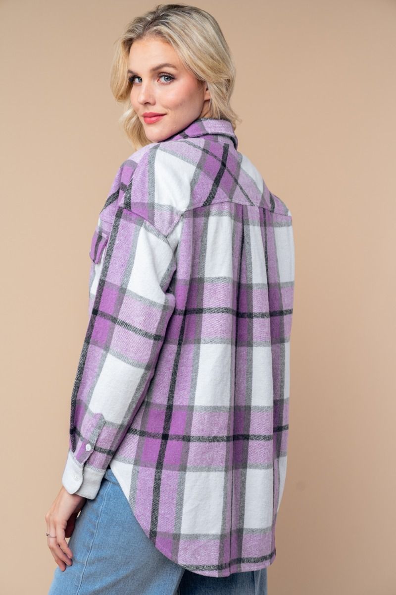 Purple Haze Plaid Shacket