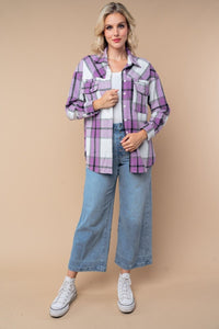 Purple Haze Plaid Shacket