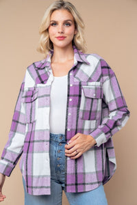 Purple Haze Plaid Shacket
