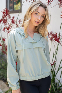 Here Comes the Sun Anorak Jacket in Sage