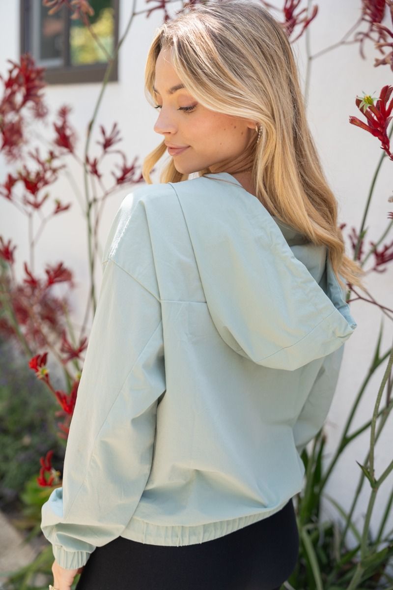 Here Comes the Sun Anorak Jacket in Sage