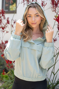 Here Comes the Sun Anorak Jacket in Sage