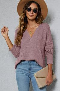 Dropped Shoulder High-Low Hem Top